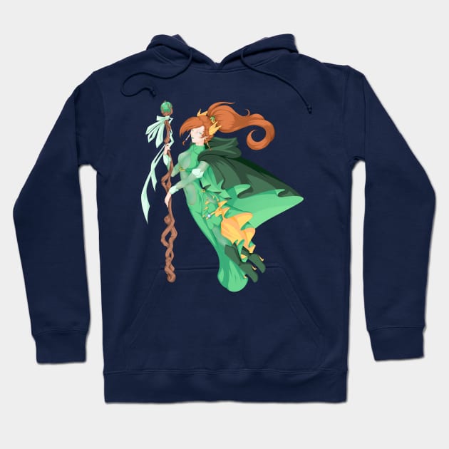 Green Wizard Hoodie by StacyLGage